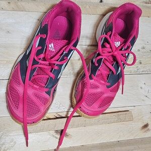 adidas Women's Pink and Black Athletic Shoes